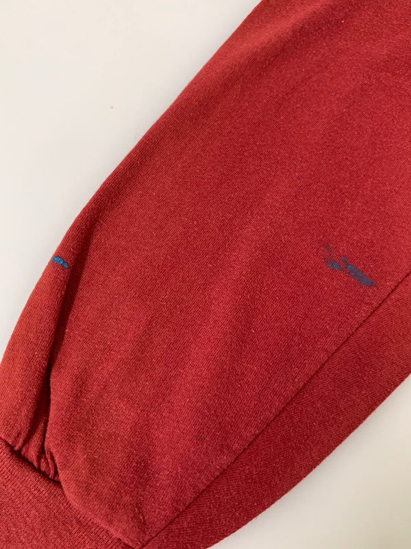 【現状渡し品】【メンズ】 SPORTSWEAR スポーツウェア 70-80'S PRINT L S TEE Tシャツ トップス 146-250710-ks-90-min サイズ：M カラー：レッド 万代Net店