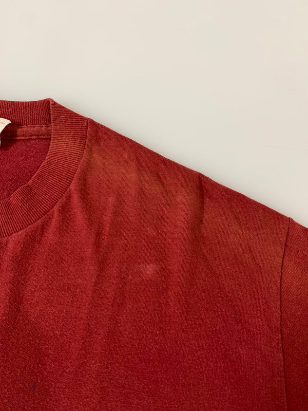 【現状渡し品】【メンズ】 SPORTSWEAR スポーツウェア 70-80'S PRINT L S TEE Tシャツ トップス 146-250710-ks-90-min サイズ：M カラー：レッド 万代Net店