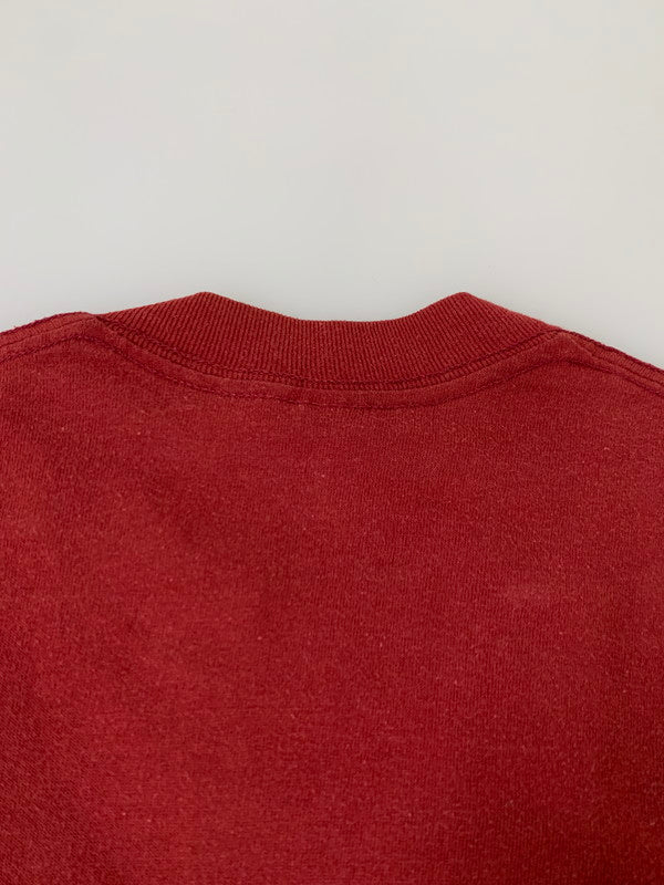 【現状渡し品】【メンズ】 SPORTSWEAR スポーツウェア 70-80'S PRINT L S TEE Tシャツ トップス 146-250710-ks-90-min サイズ：M カラー：レッド 万代Net店