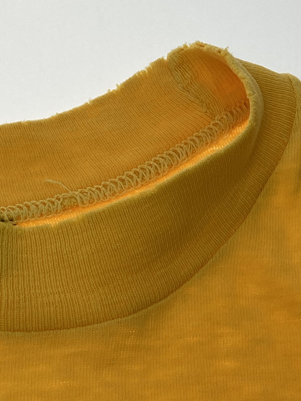 【現状渡し品】【メンズ】 USED ユーズド 70-80'S PRINT TEE プリントTシャツ 146-250710-ks-113-min カラー：イエロー 万代Net店