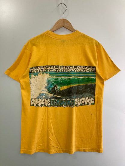 【現状渡し品】【メンズ】 USED ユーズド 70-80'S PRINT TEE プリントTシャツ 146-250710-ks-113-min カラー：イエロー 万代Net店