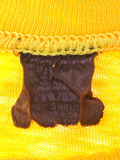 【現状渡し品】【メンズ】 USED ユーズド 70-80'S PRINT TEE プリントTシャツ 146-250710-ks-113-min カラー：イエロー 万代Net店