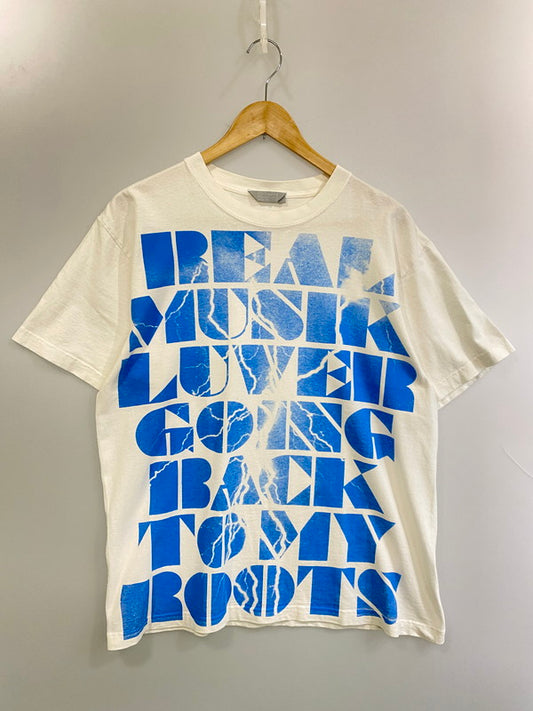 【中古品】【メンズ】 USED ユーズド GOING BACK TO MY ROOTS PRINT TEE Tシャツ トップス 146-250710-ks-29-min サイズ：2 カラー：ホワイト 万代Net店