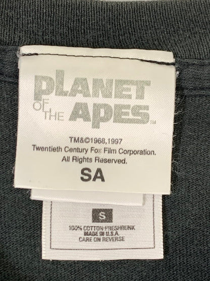 【中古品】【メンズ】 PLANET OF THE APE プラネットオブジエイプス 90'S OFFCIAL PRINT TEE ショートスリーブ 146-250611-AS-54-min サイズ：S カラー：ブラック 万代Net店