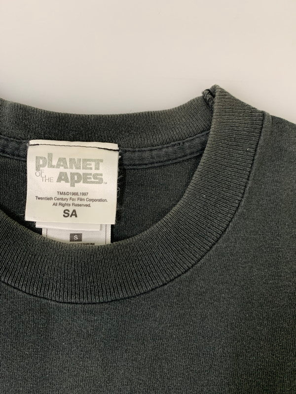 【中古品】【メンズ】 PLANET OF THE APE プラネットオブジエイプス 90'S OFFCIAL PRINT TEE ショートスリーブ 146-250611-AS-54-min サイズ：S カラー：ブラック 万代Net店