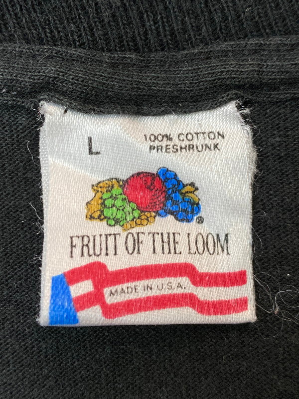 【現状渡し品】【メンズ】 FRUIT OF THE LOOM フルーツオブザルーム 90'S PHILADELPHIA ZOO OFFCIAL PRINT TEE ショートスリーブ 146-250611-AS-17-min サイズ：L カラー：ブラック 万代Net店