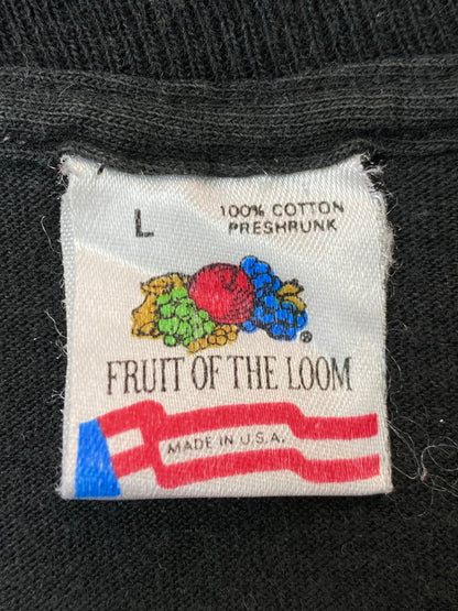 【現状渡し品】【メンズ】 FRUIT OF THE LOOM フルーツオブザルーム 90'S PHILADELPHIA ZOO OFFCIAL PRINT TEE ショートスリーブ 146-250611-AS-17-min サイズ：L カラー：ブラック 万代Net店