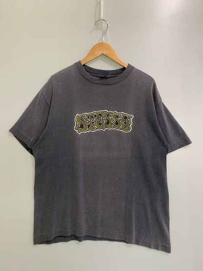 【現状渡し品】【メンズ】 OLD STUSSY オールドステューシー 80'S後期 LOGO PRINT TEE ショートスリーブ 142-250611-AS-37-min サイズ：L カラー：グレー 万代Net店