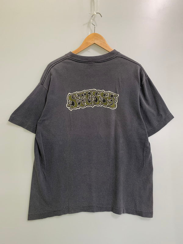 【現状渡し品】【メンズ】 OLD STUSSY オールドステューシー 80'S後期 LOGO PRINT TEE ショートスリーブ 142-250611-AS-37-min サイズ：L カラー：グレー 万代Net店