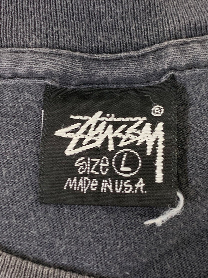 【現状渡し品】【メンズ】 OLD STUSSY オールドステューシー 80'S後期 LOGO PRINT TEE ショートスリーブ 142-250611-AS-37-min サイズ：L カラー：グレー 万代Net店
