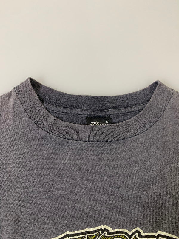 【現状渡し品】【メンズ】 OLD STUSSY オールドステューシー 80'S後期 LOGO PRINT TEE ショートスリーブ 142-250611-AS-37-min サイズ：L カラー：グレー 万代Net店