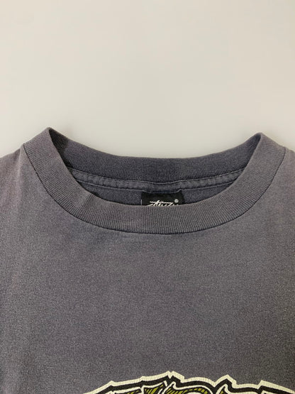 【現状渡し品】【メンズ】 OLD STUSSY オールドステューシー 80'S後期 LOGO PRINT TEE ショートスリーブ 142-250611-AS-37-min サイズ：L カラー：グレー 万代Net店