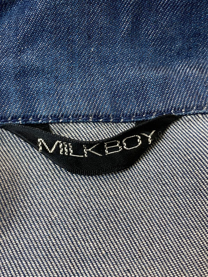 【中古品】【メンズ】 MILKBOY ミルクボーイ 00'S JACKET 2000年代 ジャケット メンズ アウター プルオーバー ブルゾン 140-250624-em-32-min カラー：ネイビー 万代Net店