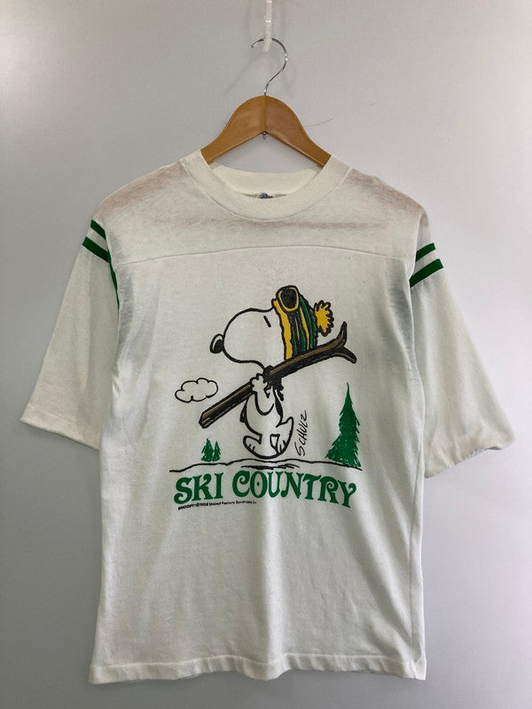 【現状渡し品】【メンズ】 ARTEX アルテックス 70S SNOOPY SKI COUNTRY MINNESOTA FOOTBALL TEE Tシャツ トップス 146-250609-ks-14-min サイズ：M カラー：ホワイト 万代Net店