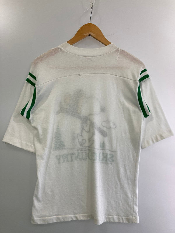 【現状渡し品】【メンズ】 ARTEX アルテックス 70S SNOOPY SKI COUNTRY MINNESOTA FOOTBALL TEE Tシャツ トップス 146-250609-ks-14-min サイズ：M カラー：ホワイト 万代Net店