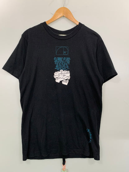【中古品】【メンズ】 OFF-WHITE オフホワイト DRIPPING ARROWS S S TEE Tシャツ トップス 142-250609-ks-52-min サイズ：M カラー：ブラック 万代Net店