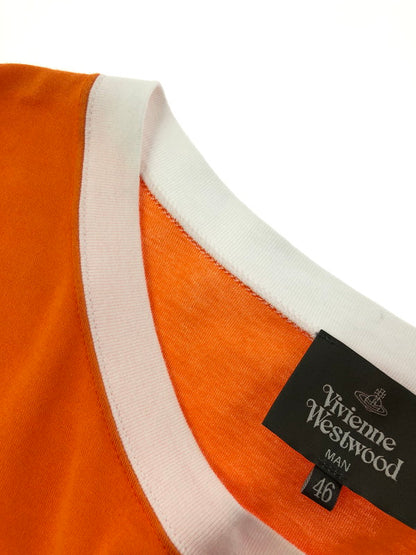【中古品】【メンズ】 VIVIENNE WESTWOOD MAN ヴィヴィアンウエストウッド マン HIGH NECK L/S TEE VW-LP-72596 ハイネック ロングスリーブ Ｔシャツ トップス 141-260426-rt-03-tagh サイズ：46 カラー：オレンジ 万代Net店