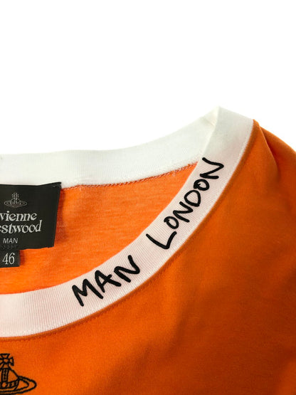 【中古品】【メンズ】 VIVIENNE WESTWOOD MAN ヴィヴィアンウエストウッド マン HIGH NECK L/S TEE VW-LP-72596 ハイネック ロングスリーブ Ｔシャツ トップス 141-260426-rt-03-tagh サイズ：46 カラー：オレンジ 万代Net店