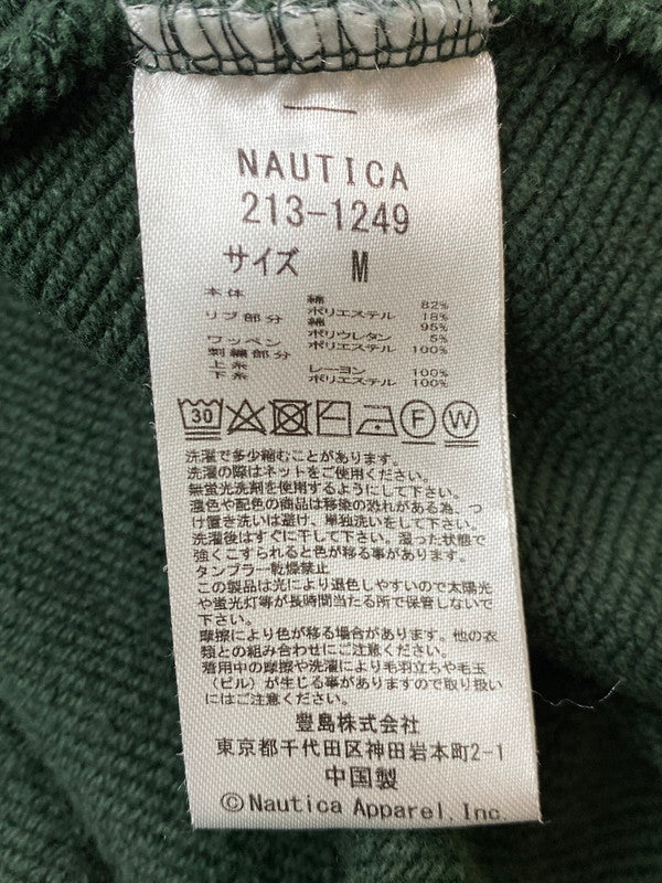 【中古品】【メンズ】 NAUTICA ノーティカ 213-1249 ARCH LOGO SWEATSHIRT スウェット トレーナー 147-250611-AS-31-min サイズ：M カラー：グリーン 万代Net店