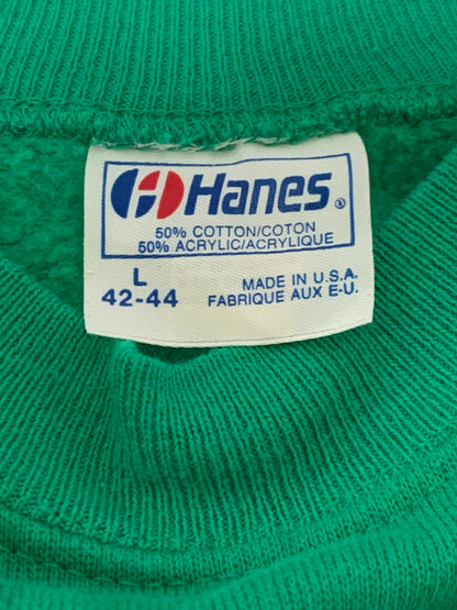 【中古品】【メンズ】 HANES ヘインズ 80S ST.JOHNS RAGLAN SWEAT スウェット 146-250609-ks-29-min サイズ：L カラー：グリーン 万代Net店