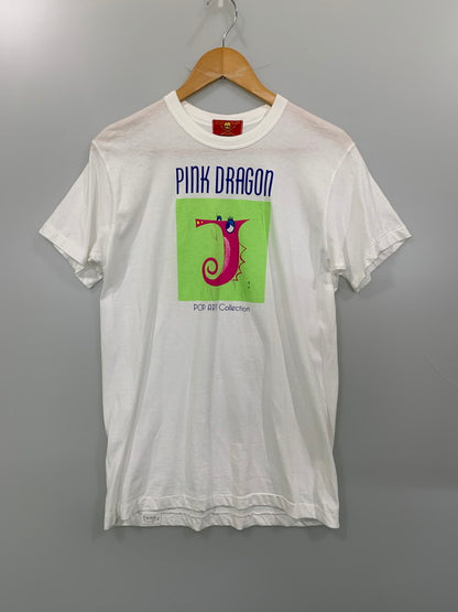 【中古品】【メンズ】 CREAMSODA クリームソーダ PINK DRAGON POP ART COLLECTION PRINT TEE Tシャツ トップス 142-250609-ks-45-min サイズ：2 カラー：ホワイト 万代Net店