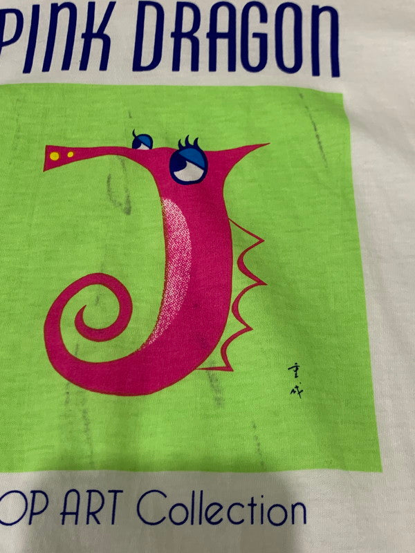 【中古品】【メンズ】 CREAMSODA クリームソーダ PINK DRAGON POP ART COLLECTION PRINT TEE Tシャツ トップス 142-250609-ks-45-min サイズ：2 カラー：ホワイト 万代Net店