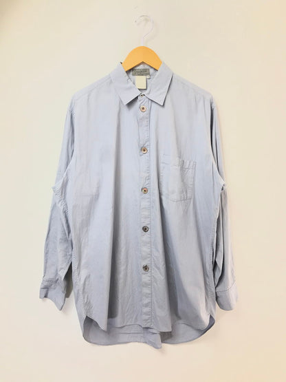 【中古品】【メンズ】 YOHJI YAMAMOTO POUR HOMME ヨウジヤマモトプールオム ARM POCKET SHIRT アームポケットシャツ 長袖シャツ 140-260520-na-27-tagh サイズ：M カラー：ライトブルー系 万代Net店