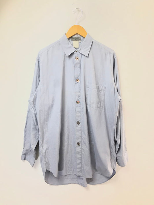 【中古品】【メンズ】 YOHJI YAMAMOTO POUR HOMME ヨウジヤマモトプールオム ARM POCKET SHIRT アームポケットシャツ 長袖シャツ 140-260520-na-27-tagh サイズ：M カラー：ライトブルー系 万代Net店