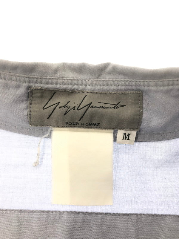 【中古品】【メンズ】 YOHJI YAMAMOTO POUR HOMME ヨウジヤマモトプールオム ARM POCKET SHIRT アームポケットシャツ 長袖シャツ 140-260520-na-27-tagh サイズ：M カラー：ライトブルー系 万代Net店