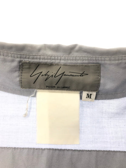 【中古品】【メンズ】 YOHJI YAMAMOTO POUR HOMME ヨウジヤマモトプールオム ARM POCKET SHIRT アームポケットシャツ 長袖シャツ 140-260520-na-27-tagh サイズ：M カラー：ライトブルー系 万代Net店