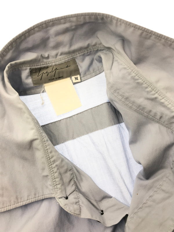 【中古品】【メンズ】 YOHJI YAMAMOTO POUR HOMME ヨウジヤマモトプールオム ARM POCKET SHIRT アームポケットシャツ 長袖シャツ 140-260520-na-27-tagh サイズ：M カラー：ライトブルー系 万代Net店