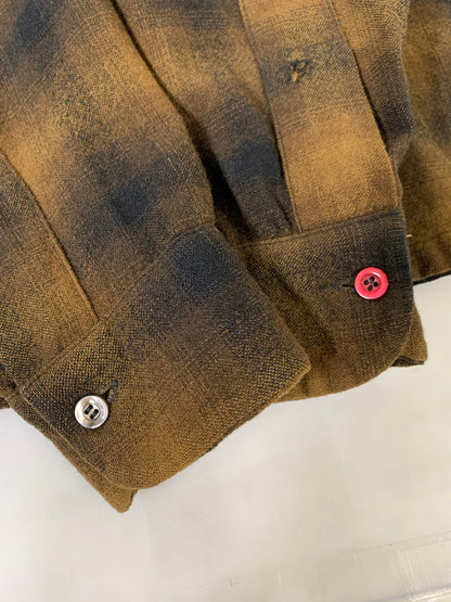 【現状渡し品】【メンズ】 PENDLETON ペンドルトン 60S BOARDSHIRT ボードシャツ ロングスリーブ 146-250611-AS-53-min サイズ：M カラー：ブラウン 万代Net店