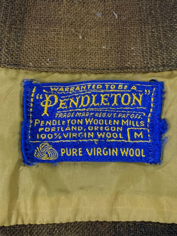 【現状渡し品】【メンズ】 PENDLETON ペンドルトン 60S BOARDSHIRT ボードシャツ ロングスリーブ 146-250611-AS-53-min サイズ：M カラー：ブラウン 万代Net店