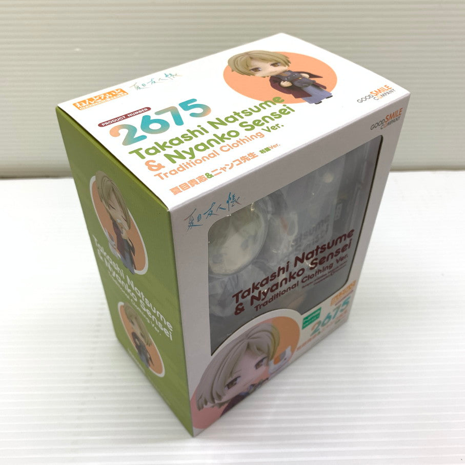【未使用品】 グッドスマイルカンパニー ねんどろいど 2675 夏目友人帳 夏目貴志 ＆ ニャンコ先生 和服Ver. ノンスケール 塗装済可動 フィギュア 052-251029-cn-11-min 万代Net店