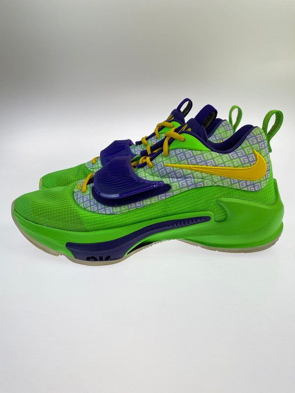【中古品】【メンズ】 NIKE ナイキ BY YOU ZOOM FREAK 3 DJ7027-991 ズーム フリーク 3 バイ ユー スニーカー メンズ シューズ 靴 160-250616-em-07-min サイズ：27.5cm カラー：グリーン/ネイビー/イエロー 万代Net店