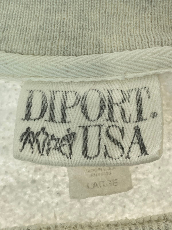 【中古品】【メンズ】 DIPORT USA 80S SANTA MONICA PRINT SWEAT SHIRT スウェット トレーナー 146-250617-AS-50-min サイズ：L カラー：オフホワイト系 万代Net店