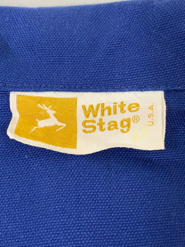【中古品】【メンズ】 WHITE STAG ホワイトスタッグ ZIP SHIRT JACKET 70S ヴィンテージ ジップ ジャケット メンズ アウター 146-250627-em-06-min カラー：ブルー 万代Net店