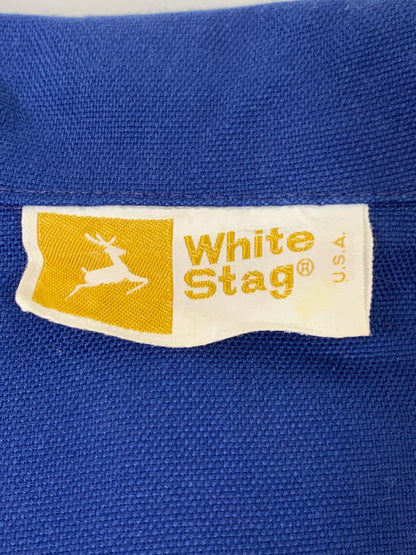【中古品】【メンズ】 WHITE STAG ホワイトスタッグ ZIP SHIRT JACKET 70S ヴィンテージ ジップ ジャケット メンズ アウター 146-250627-em-06-min カラー：ブルー 万代Net店