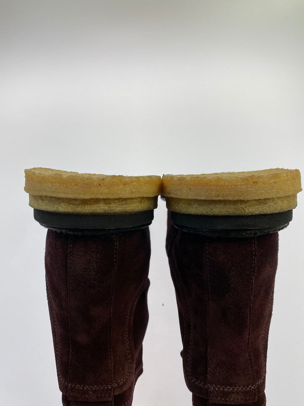 【中古品】【メンズ】 BUTTERO ブッテロ クレープソール スエード チェルシーブーツ 靴 シューズ 164-250617-AS-8-min サイズ：40 カラー：ワインレッド系 万代Net店