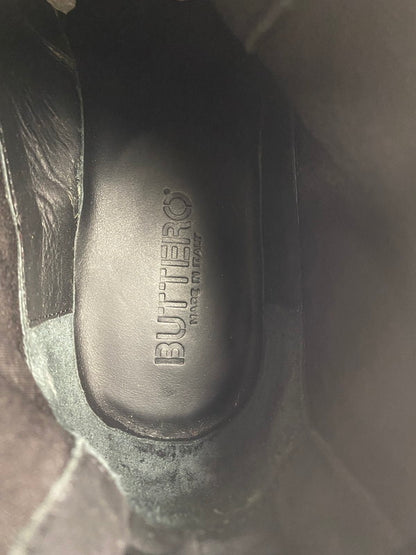 【中古品】【メンズ】 BUTTERO ブッテロ クレープソール スエード チェルシーブーツ 靴 シューズ 164-250617-AS-8-min サイズ：40 カラー：ワインレッド系 万代Net店