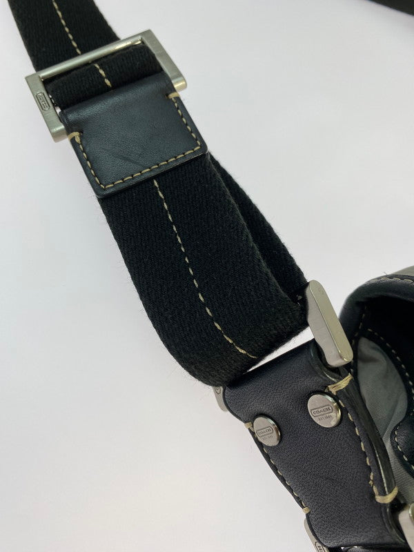 【中古品】【メンズ/レディース】 COACH コーチ MESSENGER BAG F70443 メッセンジャーバッグ バッグ カバン 181-250613-jt-04-min カラー：グレー 万代Net店