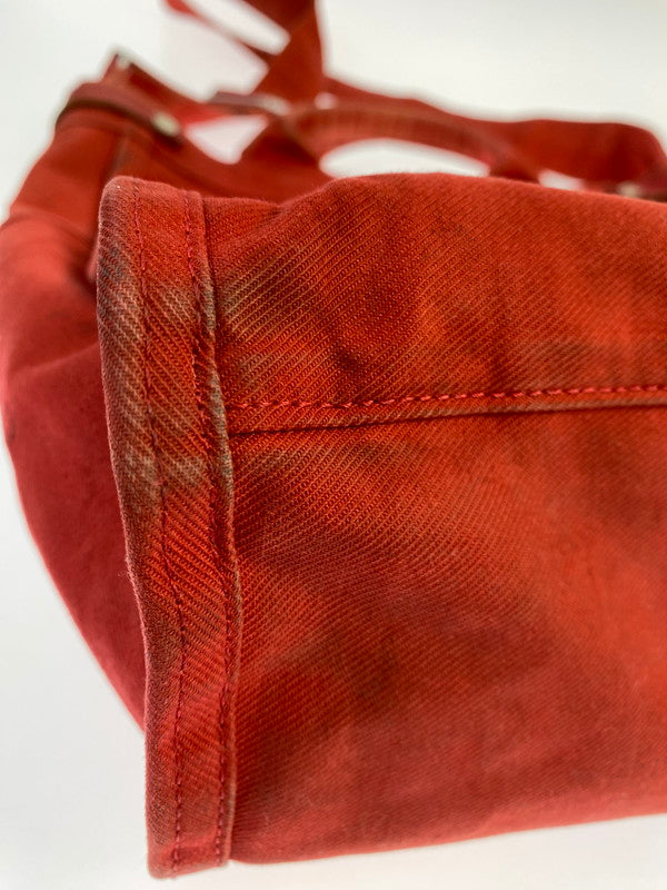 【中古品】【メンズ/レディース】 PORTER ポーター NAKED 2WAY TOTE BAG 667-09785 ネイキッド ツーウェイ トートバッグ カバン 188-250613-jt-14-min カラー：レッド 万代Net店