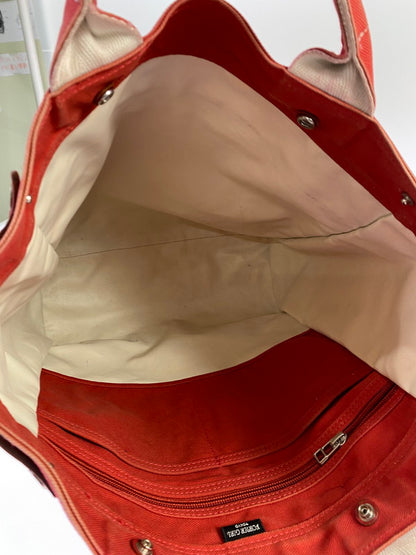 【中古品】【メンズ/レディース】 PORTER ポーター NAKED 2WAY TOTE BAG 667-09785 ネイキッド ツーウェイ トートバッグ カバン 188-250613-jt-14-min カラー：レッド 万代Net店