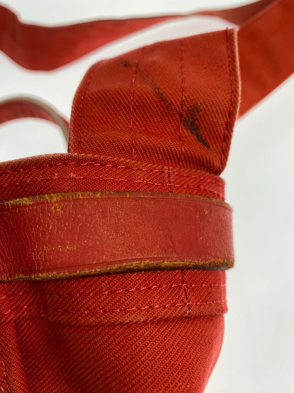 【中古品】【メンズ/レディース】 PORTER ポーター NAKED 2WAY TOTE BAG 667-09785 ネイキッド ツーウェイ トートバッグ カバン 188-250613-jt-14-min カラー：レッド 万代Net店