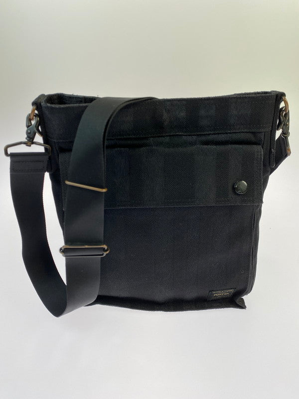 【中古品】【メンズ/レディース】 PORTER ポーター 70周年記念モデル TANGO SHOULDER BAG タンゴ ショルダー バッグ カバン 188-250613-jt-09-min カラー：ブラック 万代Net店