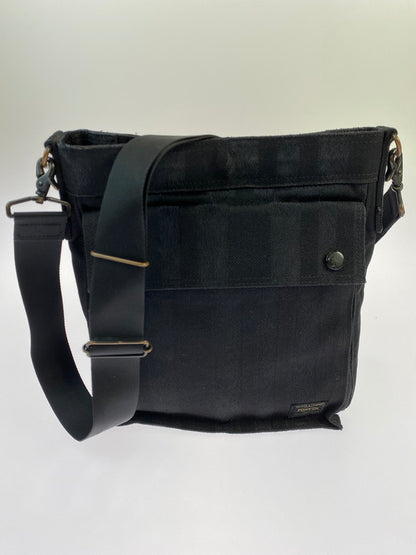 【中古品】【メンズ/レディース】 PORTER ポーター 70周年記念モデル TANGO SHOULDER BAG タンゴ ショルダー バッグ カバン 188-250613-jt-09-min カラー：ブラック 万代Net店