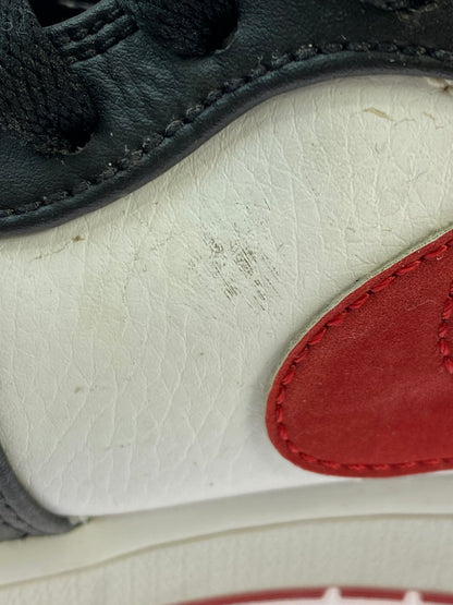 【現状渡し品】【メンズ】 NIKE ナイキ 554724-122 AIR JORDAN 1 MID GYM RED 靴 シューズ スニーカー 160-250610-AS-11-min サイズ：27.5cm カラー：ホワイト/ブラック/レッド 万代Net店