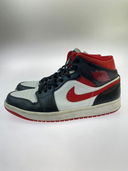 【現状渡し品】【メンズ】 NIKE ナイキ 554724-122 AIR JORDAN 1 MID GYM RED 靴 シューズ スニーカー 160-250610-AS-11-min サイズ：27.5cm カラー：ホワイト/ブラック/レッド 万代Net店