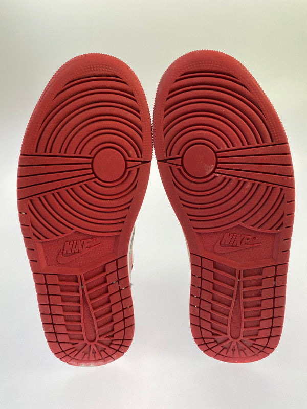 【現状渡し品】【メンズ】 NIKE ナイキ 554724-122 AIR JORDAN 1 MID GYM RED 靴 シューズ スニーカー 160-250610-AS-11-min サイズ：27.5cm カラー：ホワイト/ブラック/レッド 万代Net店