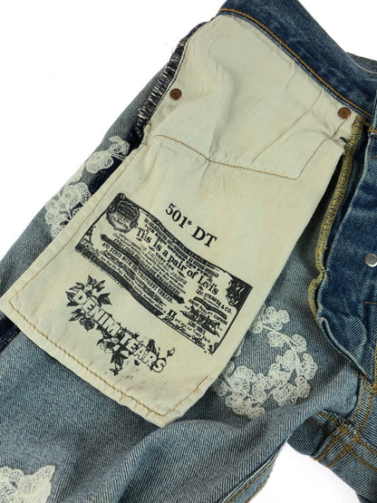【中古品】【メンズ】 DENIM TEARS デニムティアーズ × LEVI'S リーバイス 501 COTTON WREATH JEANS 501 コットンリースジーンズ 153-251028-rt-10-tag サイズ：W28 カラー：ライトインディゴ 万代Net店